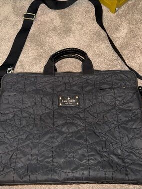 kate spade Black Quilted Laptop Bag